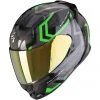 Scorpion EXO-491 SPIN Integral Motorradhelm Schwarz Grün