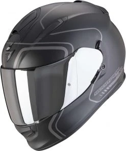 Scorpion EXO-491 WEST Integral Motorradhelm Matt Schwarz Silber
