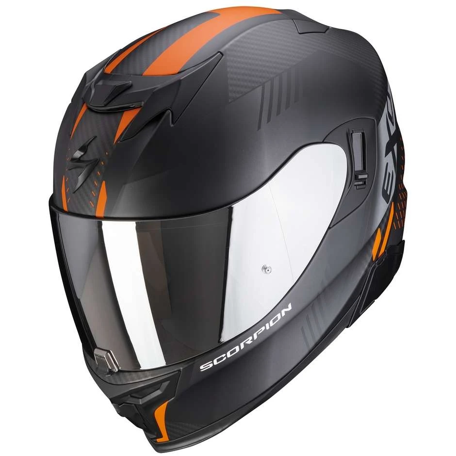 Scorpion EXO-520 AIR LATEN Integrierter Motorradhelm Mattschwarz Orange 1 Scorpion EXO-520 AIR LATEN Integrierter Motorradhelm Mattschwarz Orange