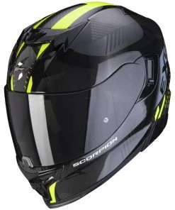 Scorpion EXO-520 AIR LATEN Integrierter Motorradhelm Schwarz Gelb Fluo