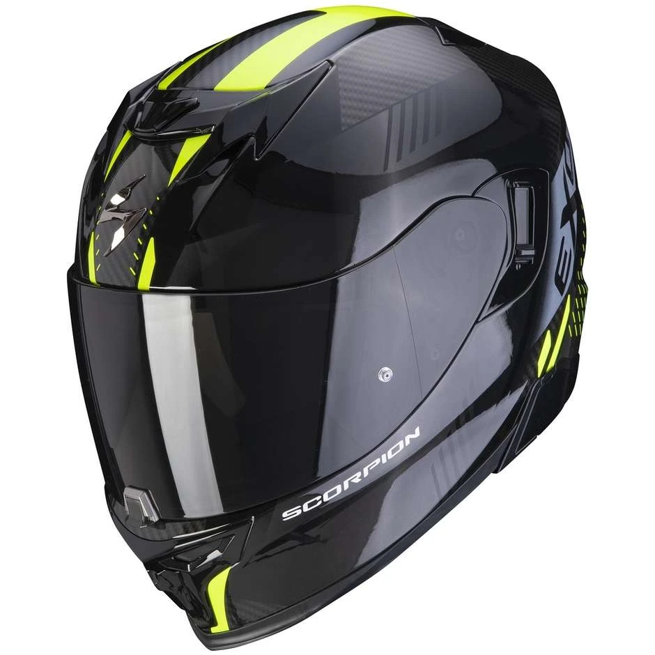 Scorpion EXO-520 AIR LATEN Integrierter Motorradhelm Schwarz Gelb Fluo 1 Scorpion EXO-520 AIR LATEN Integrierter Motorradhelm Schwarz Gelb Fluo
