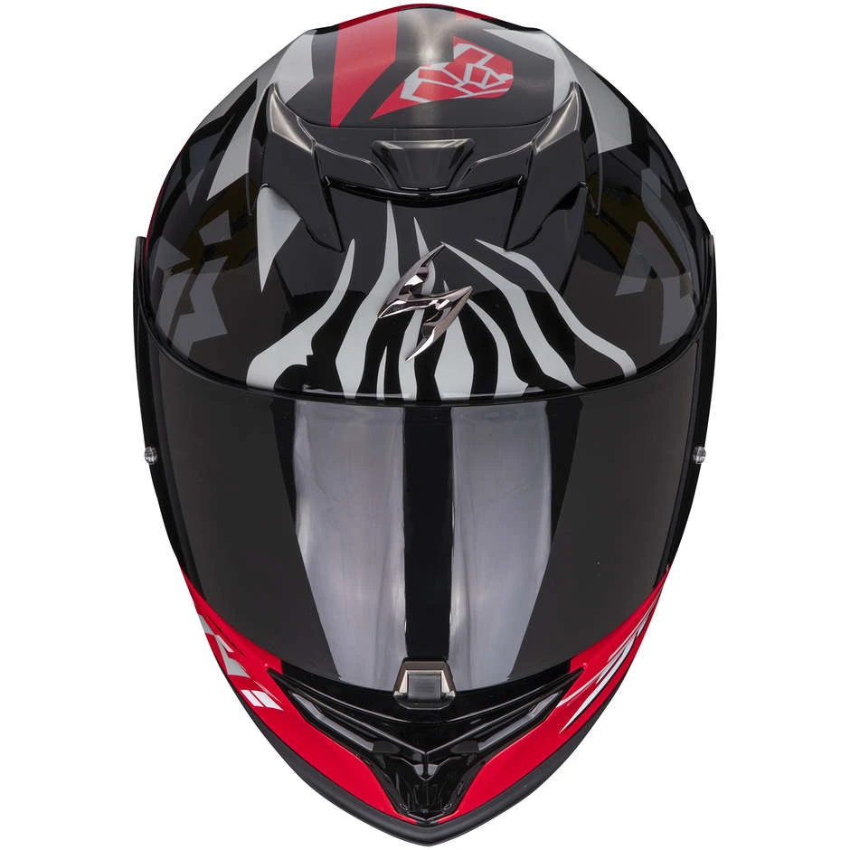Scorpion EXO-520 AIR ROK BAGOROS Integral Motorradhelm Schwarz Rot 2 Scorpion EXO-520 AIR ROK BAGOROS Integral Motorradhelm Schwarz Rot – Bild 2