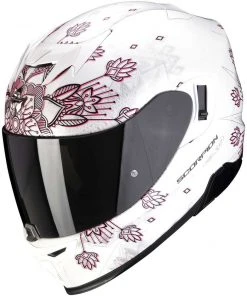 Scorpion EXO-520 AIR TINA Integrierter Motorradhelm Weiß Silber