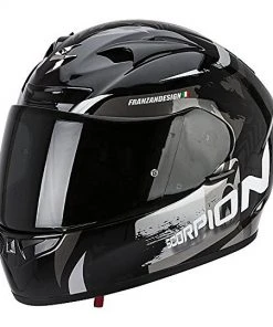 Scorpion Exo-710 Air Cerberus Integral Motorradhelm Schwarz Silber