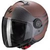 Scorpion Exo-City MODA Doppelvisier Jet Helm Matt Schwarz Braun