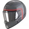 Scorpion EXO-HX1 NOSTALGIA Integral Motorradhelm Grau Zement Schwarz Rot