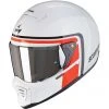 Scorpion EXO-HX1 NOSTALGIA Integral Motorradhelm Weiß Rot Schwarz