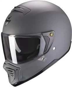 Scorpion Fiberglas Integralhelm Exo-HX1 SOLID Grey Cement