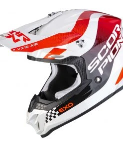 Scorpion VX-16 AIR Soul Weiß Rot Motorradhelm