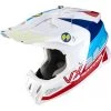 Scorpion VX-22 AIR ARES Motorradhelm Weiß Blau Rot