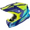 Scorpion VX-22 AIR ATTIS Motorradhelm Blau Gelb Fluo