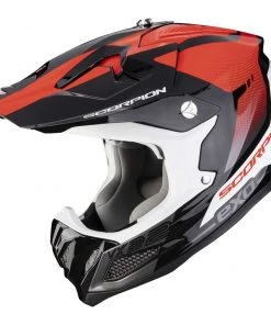 Scorpion VX-22 AIR ATTIS Schwarz Rot Motorradhelm